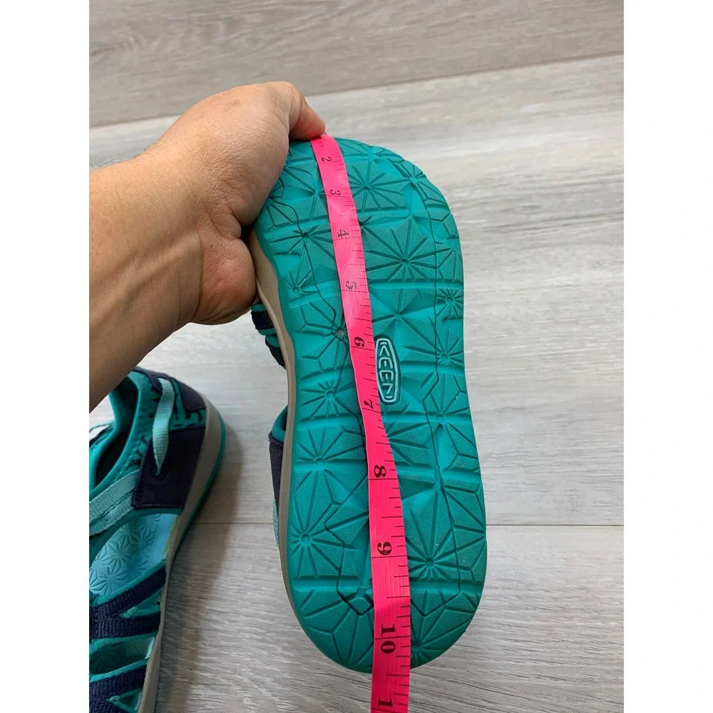 Keen Youth 6 Water Sandals Big Kids Blue Teal Bungee Lace Sport Trail Shoes